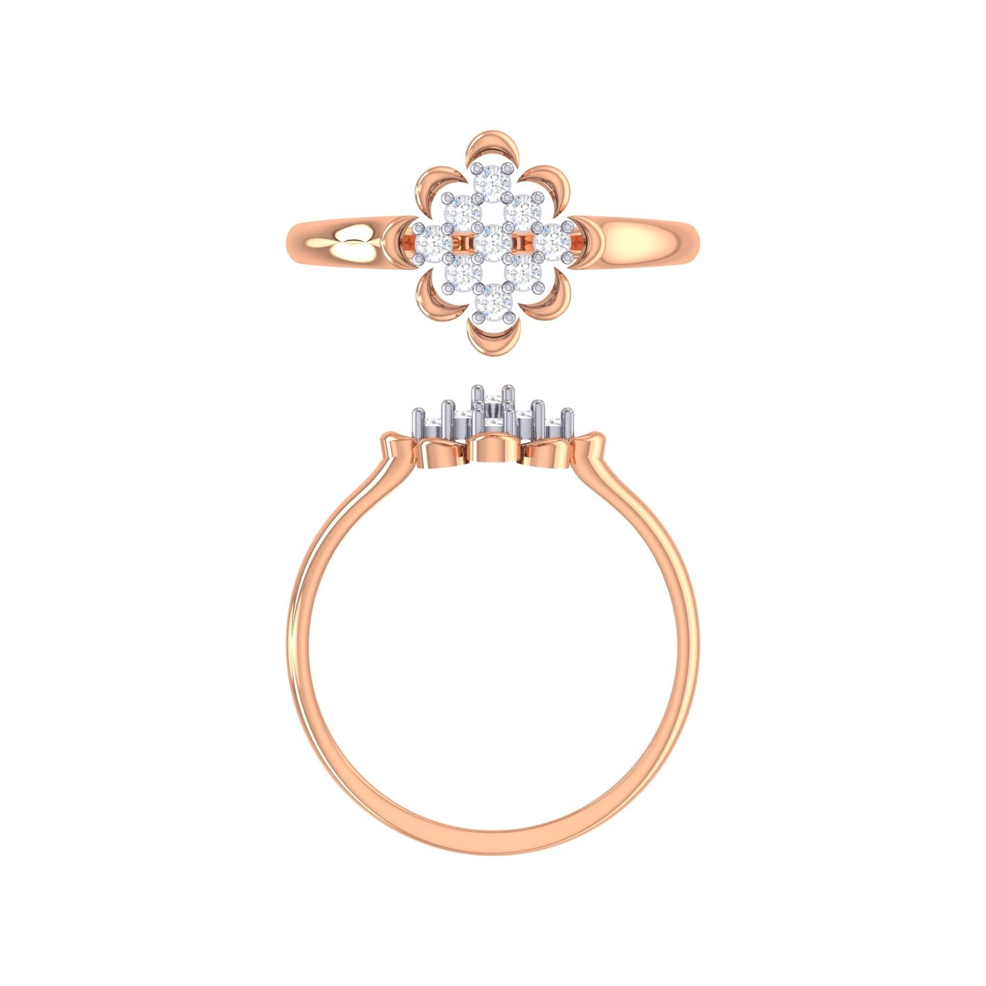Modern Diamond Ring