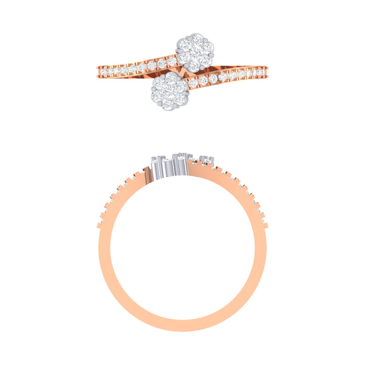 Sleek Flawless Diamond Ring