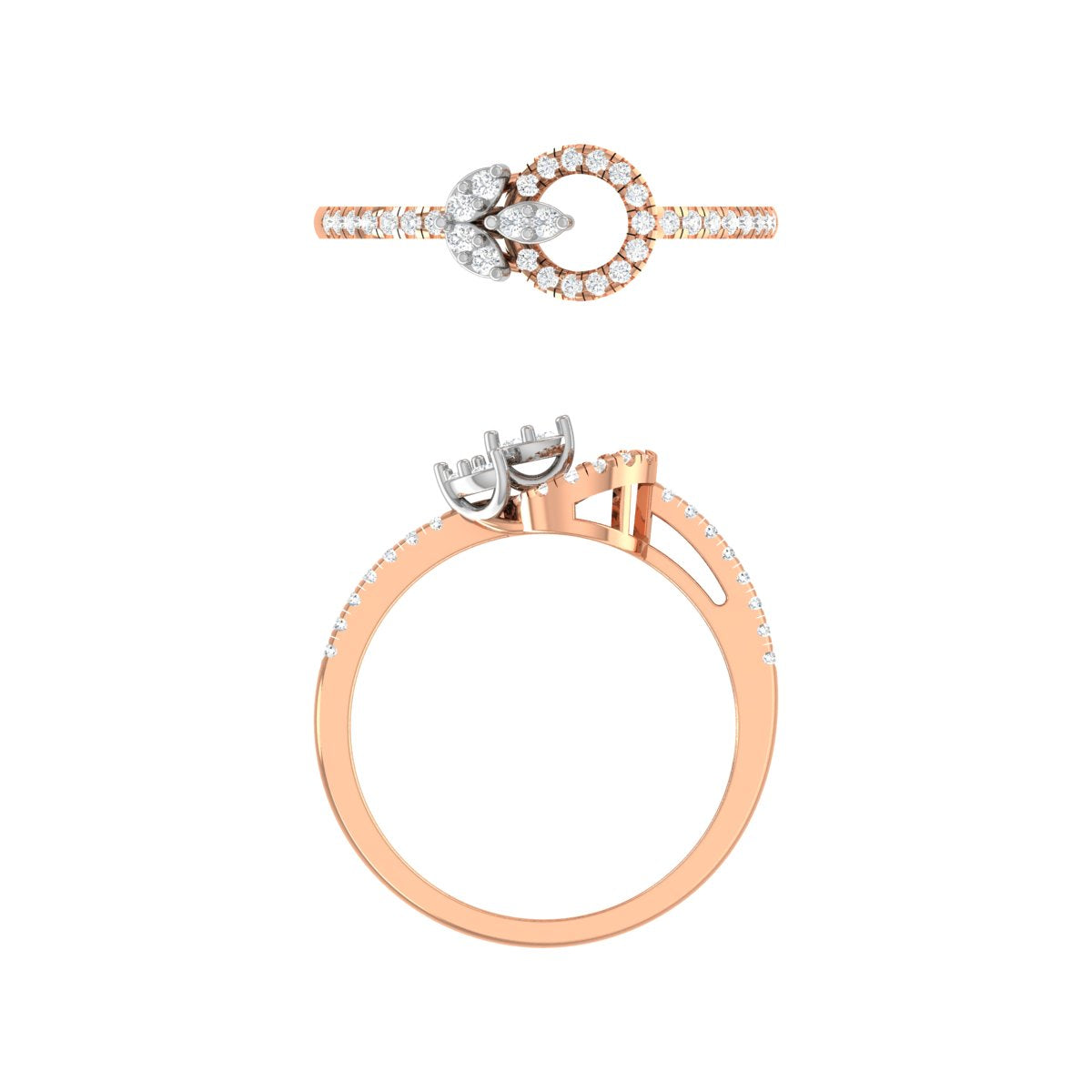 Abstract Diamond Ring