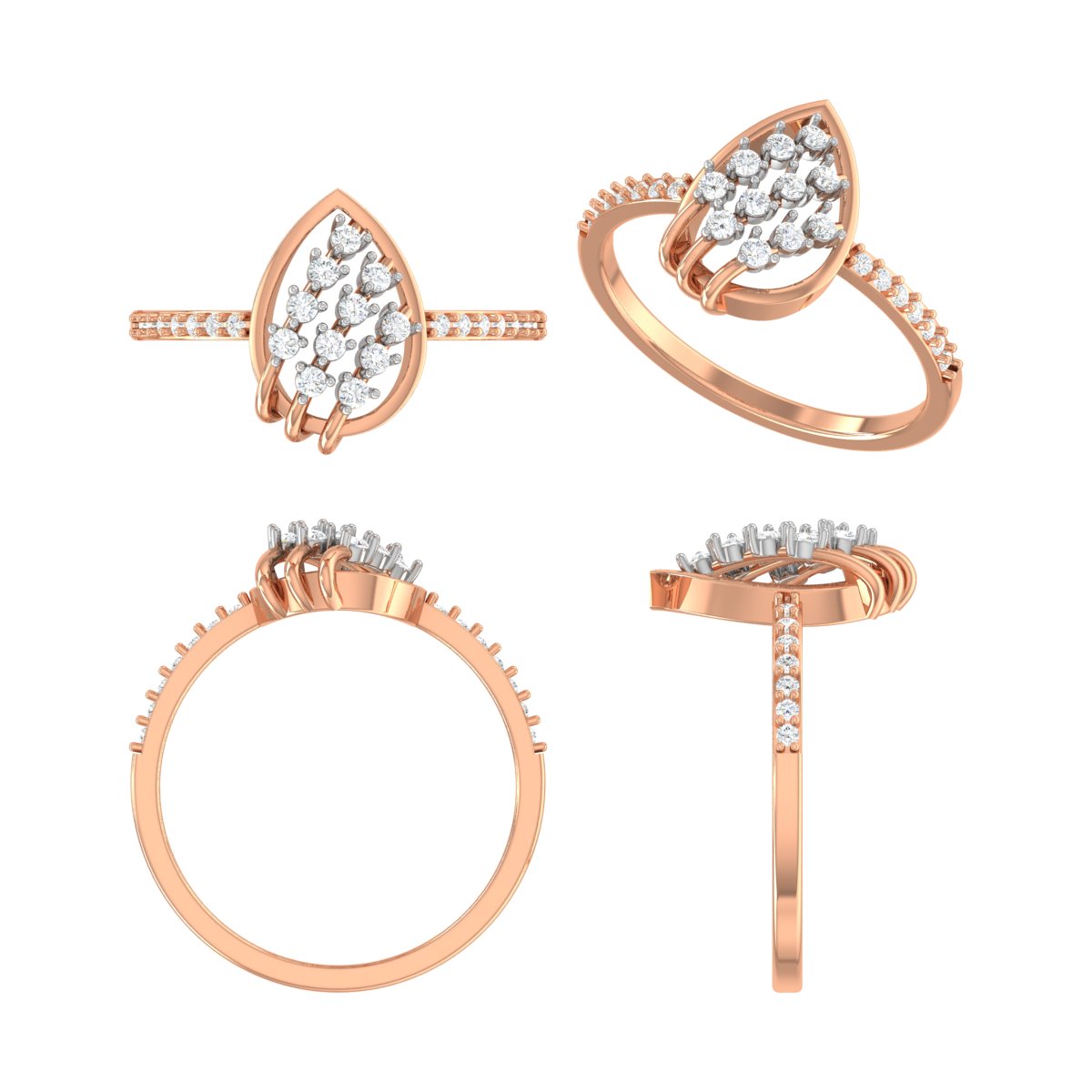 Fine Sterling Diamond Ring