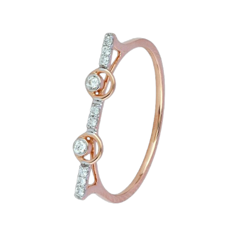 Elegance in Rose Gold Diamond Ring