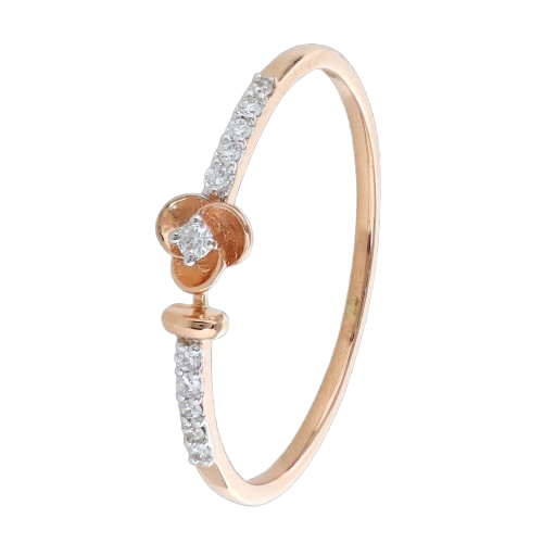 Diamond-Accented Bangle