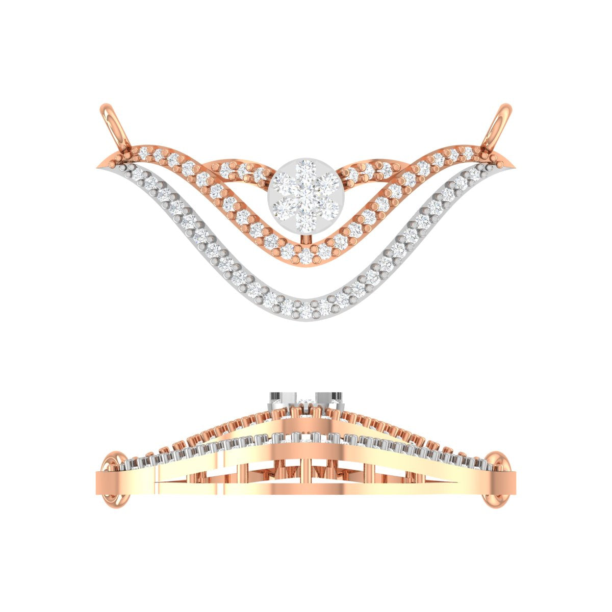 Lavish Baroque Diamond Mangalsutra