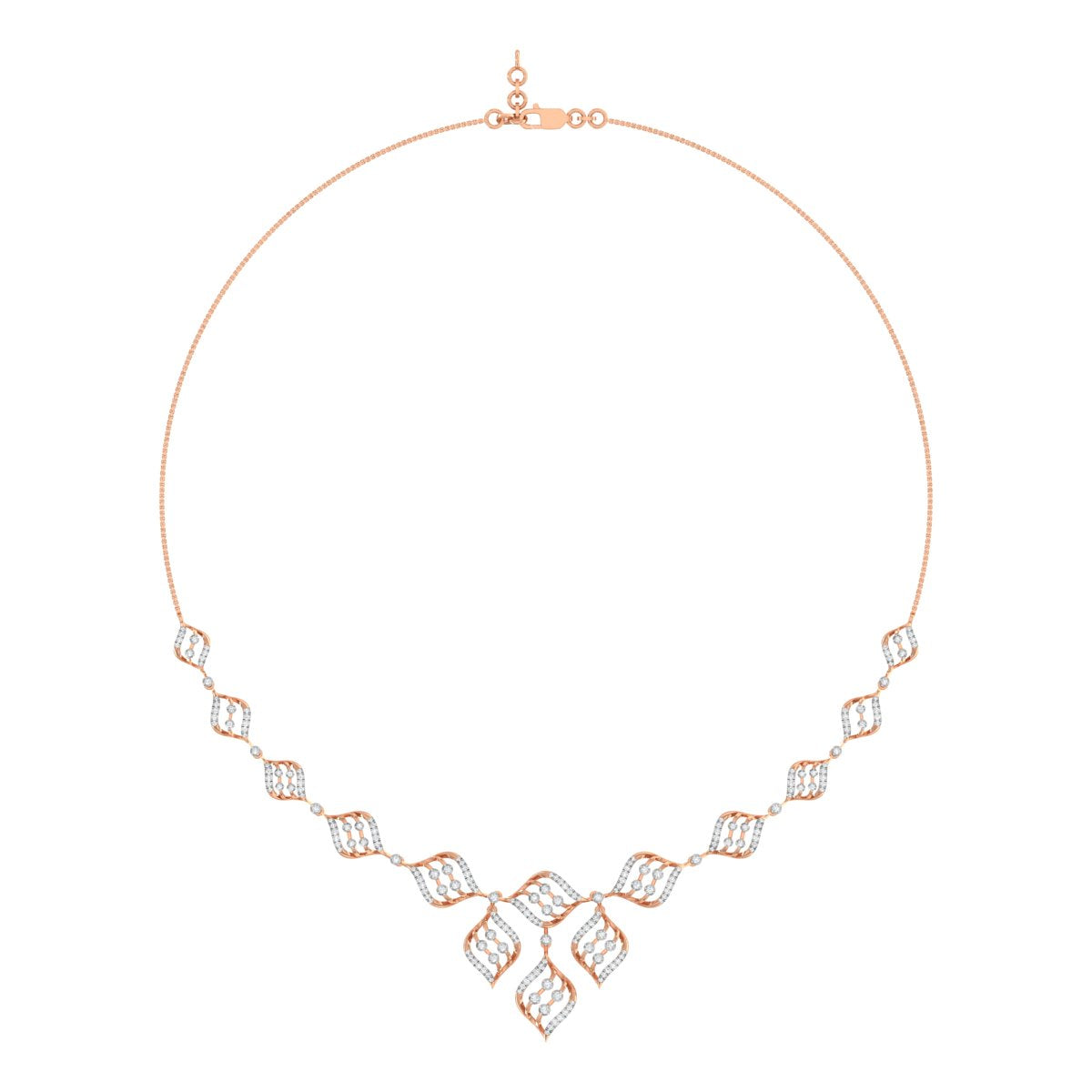 Prismatic Diamond Necklace