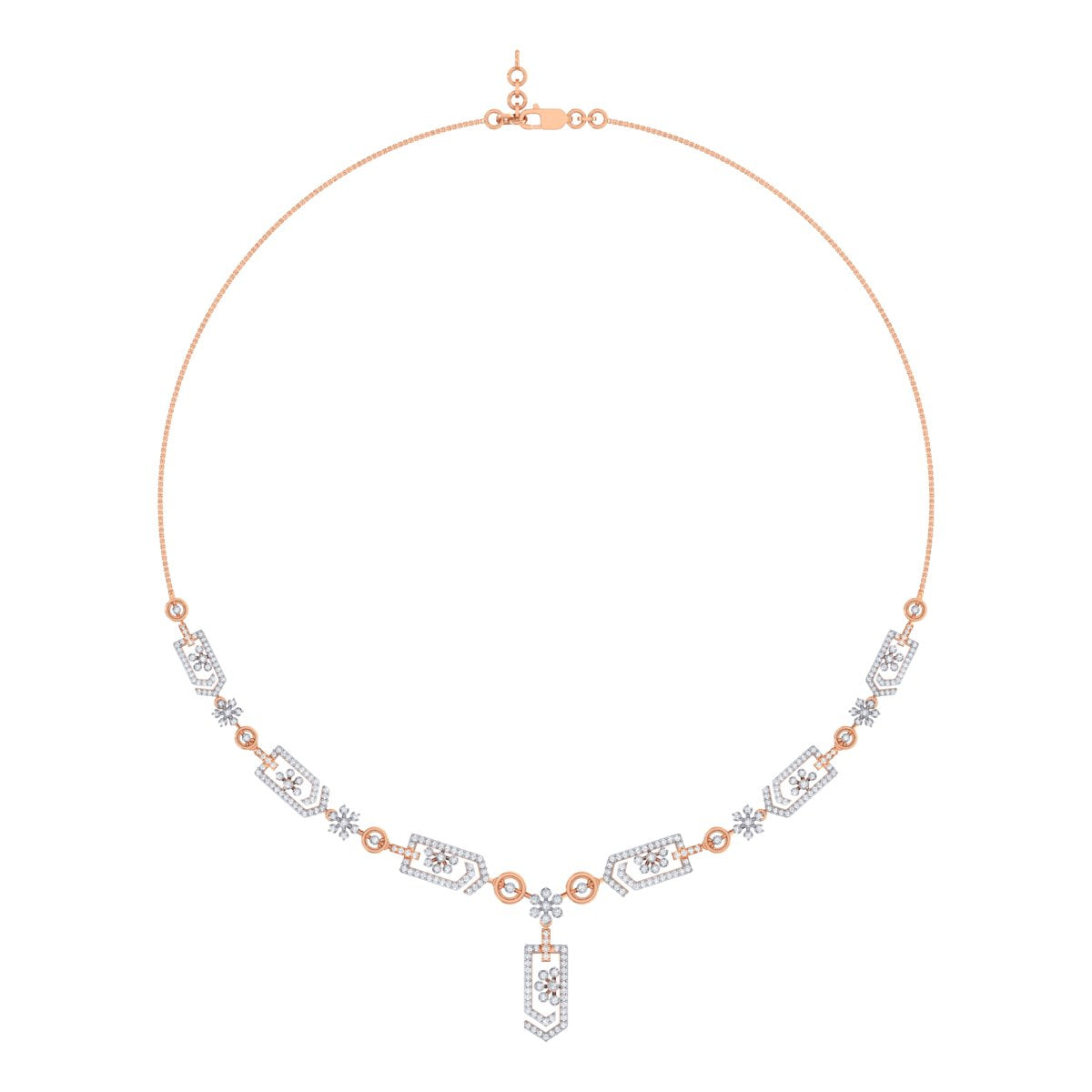 Gleaming Endless Diamond Necklace
