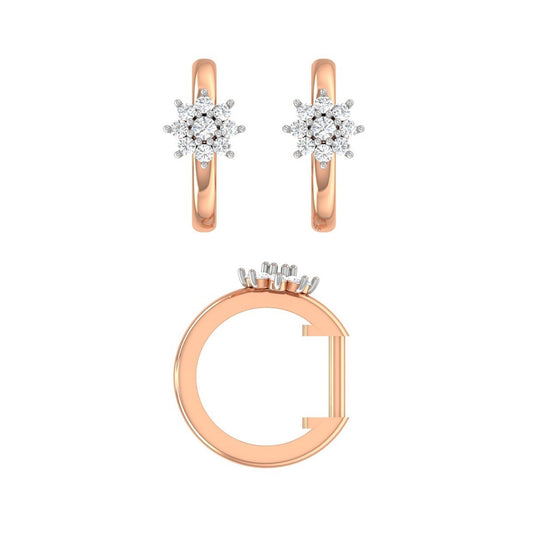 Stunning Sleek Diamond Earring