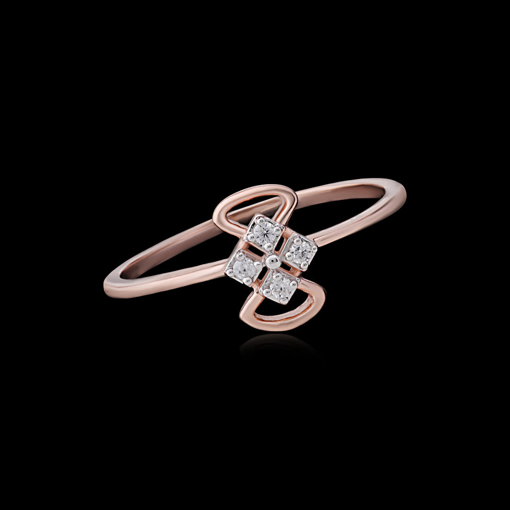 Elegant Rose Gold Infinity Ring