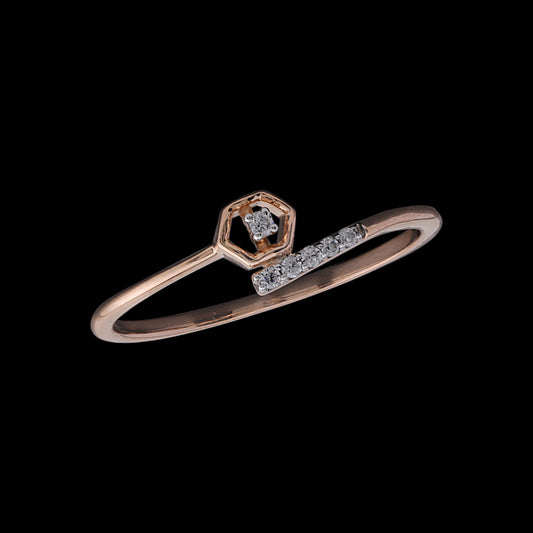 Geometric Grace Diamond Ring