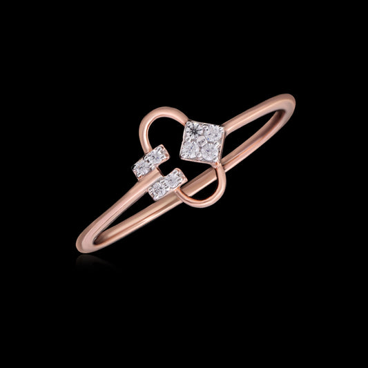 Elysian Rose Gold Diamond Ring