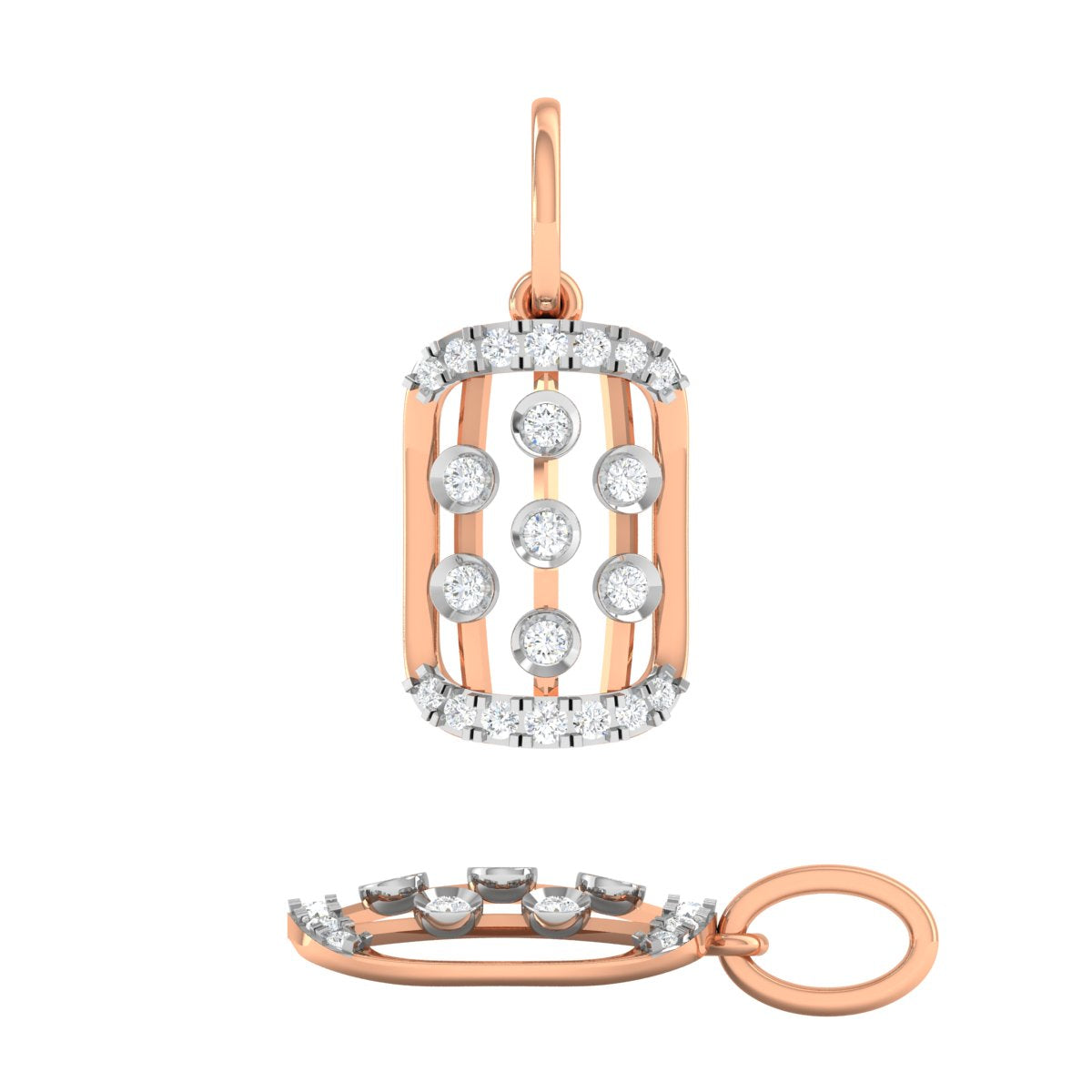 Decorated Diamond Pendant