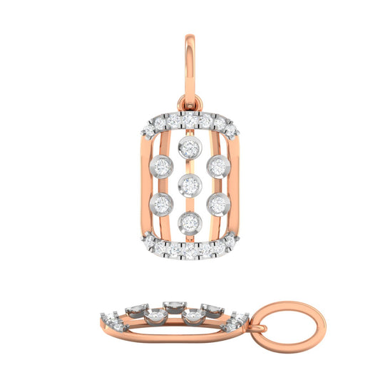 Decorated Diamond Pendant