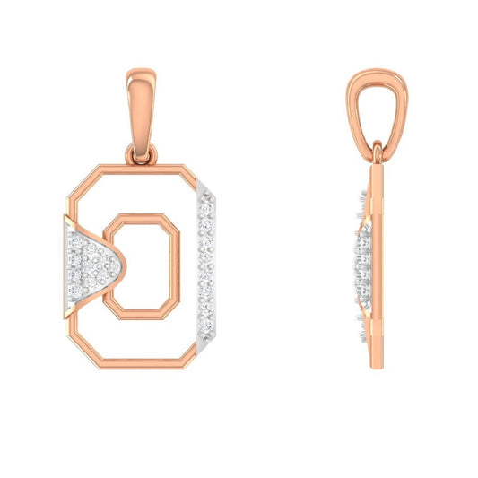 Symmetric Diamond Pendant
