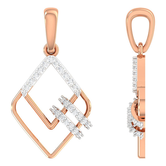 Geometric Majestic Diamond Pendant