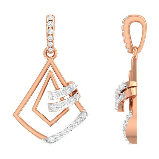 Abstract Diamond Pendant
