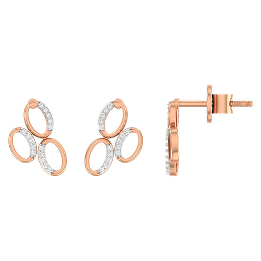 Prismatic Diamond Earring