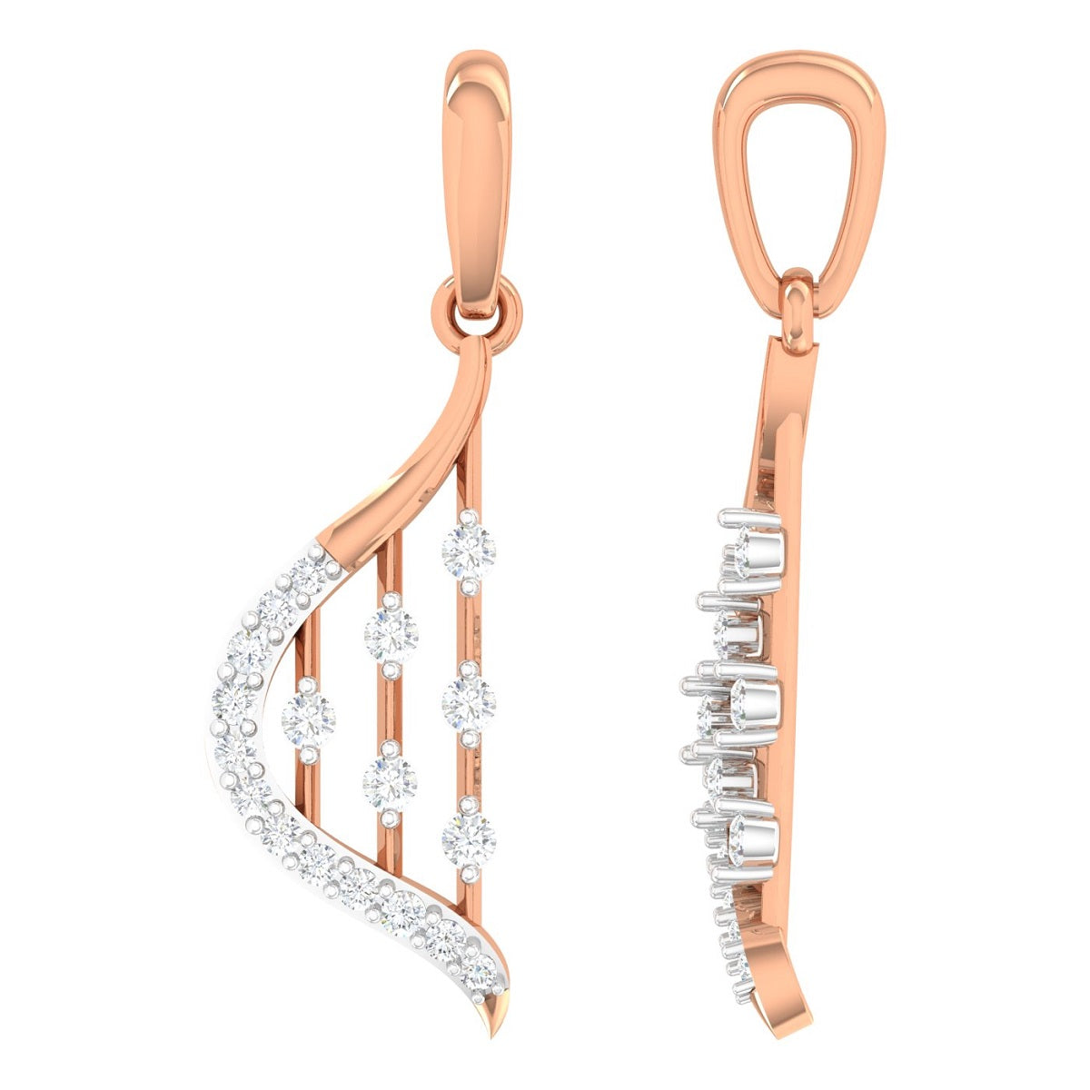 Charming Delicate Diamond Pendant