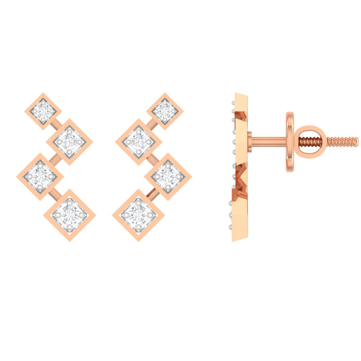 Luminous Diamond Earring