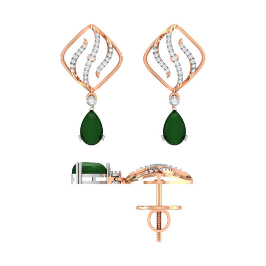 Signature Fluid Diamond Earring