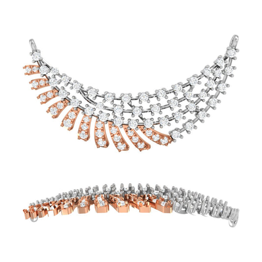Decorated Radiant Diamond Mangalsutra